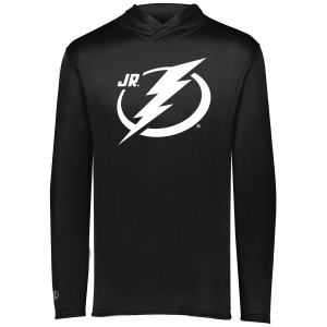 Jr. Lightning lightweight performance hoodie, black