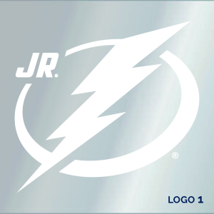 Jr. Lightning car decal, logo 1